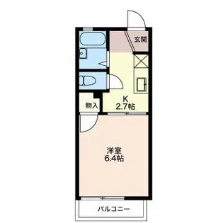 プランドール神戸C【2階】の間取り