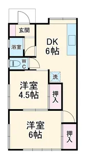コーポ牧【1階】の間取り