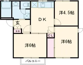グレースハイツC【201号室】の間取り
