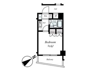 カテリーナ馬込【303号室号室】の間取り