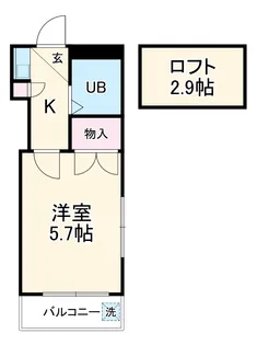 Misato W SIX【2階】の間取り