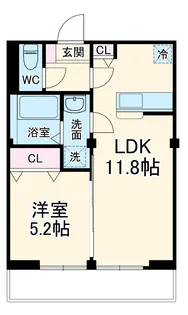 ルミヌ・シャンブル【2階】の間取り
