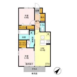 Erbenheim(エルベンハイム) VI【1階】の間取り