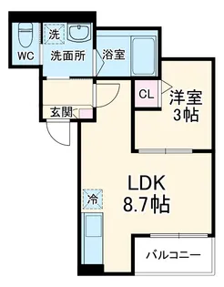 Jack miyukihommachiⅠ【103号室】の間取り