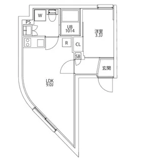 CITY WALK王子DUE【5階】の間取り