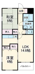 シルクトゥリー A【205号室】の間取り