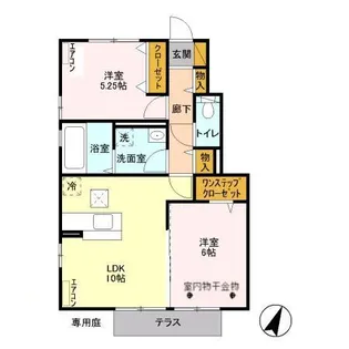 トレ・リザイア A【1階】の間取り