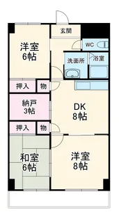 ハイツセブン【3階】の間取り