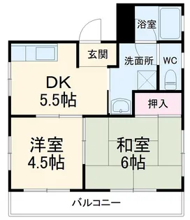 サンハウススギハラ【2A号室】の間取り