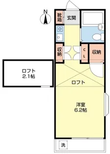 プチハイツYT【202号室】の間取り
