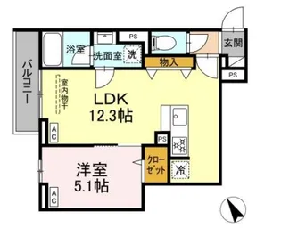 セレスティア桜上水【2階】の間取り