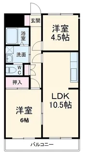 カインド不二No.2【2階】の間取り