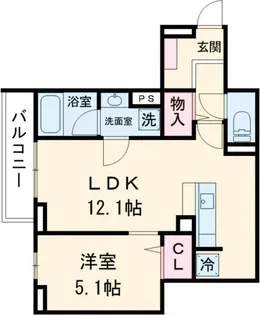 セレスティア桜上水【3階】の間取り