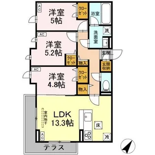 Belle・Grace【2階】の間取り