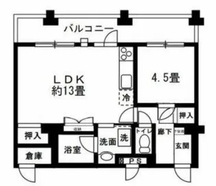 高井戸第二ハイホーム【809号室】の間取り