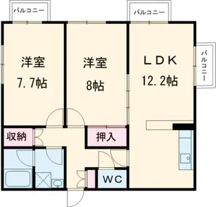 あさひレジデンス高崎上小鳥【3階】の間取り