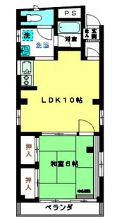 サンハイツ小林【4階】の間取り