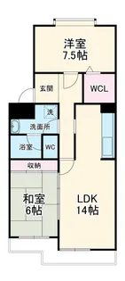 サンハイツ古庄【304号室】の間取り