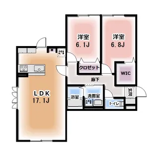 HEIMMAISON中田本町A【1階】の間取り