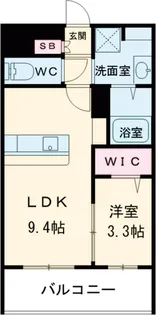 LIBTH竹下【603号室】の間取り