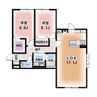 HEIMMAISON中田本町A【1階】の間取り