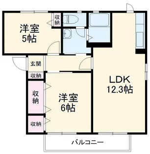 ディアコートⅡ【102号室】の間取り