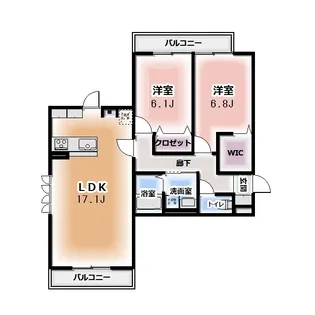 HEIMMAISON中田本町A【2階】の間取り