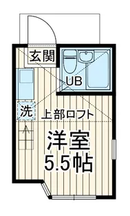 ユナイト境之谷プリンアラモード【1階】の間取り