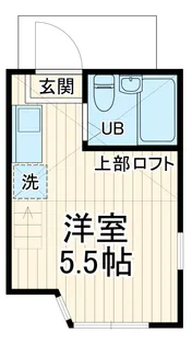 ユナイト境之谷プリンアラモード【2階】の間取り