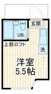 ユナイト境之谷プリンアラモード【1階】の間取り
