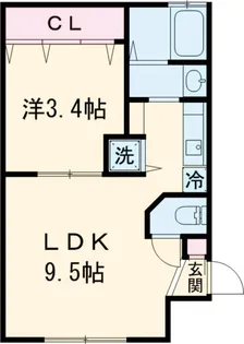 アビテ学芸大学【1階】の間取り