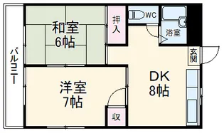 アパーション智秀【2A号室】の間取り