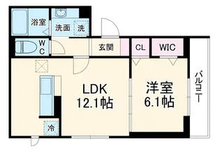 D PAINA 登戸II【2階】の間取り