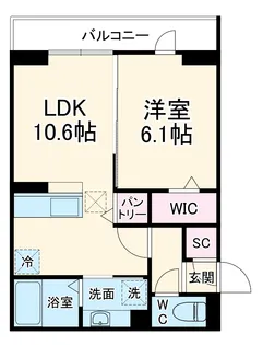 D PAINA 登戸II【3階】の間取り
