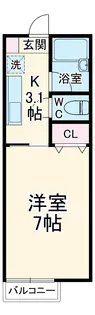 エトワールⅡ【213号室】の間取り