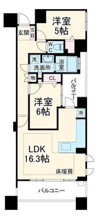 徳川東シティハウス・ステーションコート【204号室】の間取り