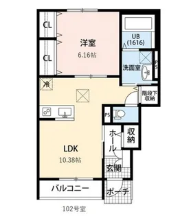 プーロ・デ・ヴェント【1階】の間取り