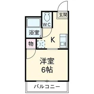 シティハイツ名城【1-301号室】の間取り