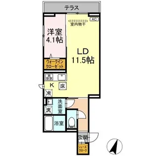 D-SOLACE裕光 A【2階】の間取り