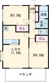 グリーンペペ【1階】の間取り