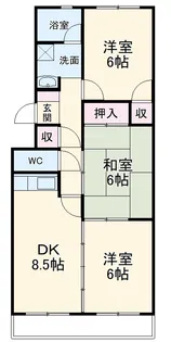 シティーパレス松本【203号室】の間取り