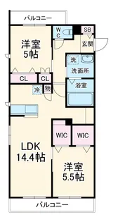 サンモールⅡ【2階】の間取り