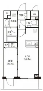 ダイナシティ高円寺II【4階】の間取り