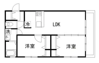 カルディア中央【4階】の間取り
