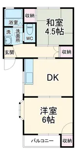 ランドマーク君津Ⅰ【1階】の間取り