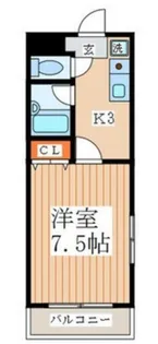 TownCoat柳沢【2階】の間取り
