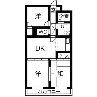 アーバンハイツ【3階】の間取り