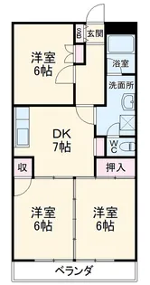 サニーハイツほさか【205号室】の間取り