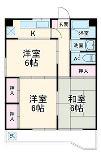 向陽ビル【5階】の間取り