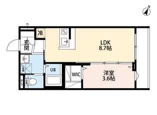 seno阿佐ヶ谷【302号室】の間取り